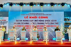 Lễ khởi công dự án nâng cấp, mở rộng quốc lộ 91 thành phố Cần Thơ.