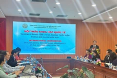 Các đại biểu tham dự Hội thảo “Những vấn đề tâm lý của thanh thiếu niên trong bối cảnh hiện nay”.