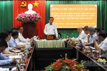 Quang cảnh buổi làm việc.