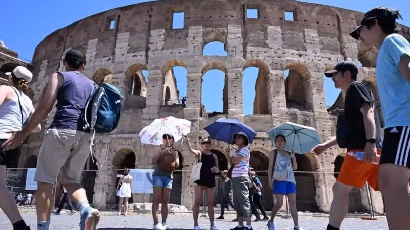 Thời tiết nắng nóng ở Italy. (Ảnh: THX)