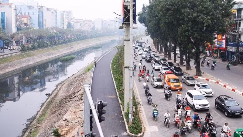 Đoạn giao Phố Giáp Nhất-Nguyễn Trãi lưu thông lại 2 chiều từ ngày 2/7.