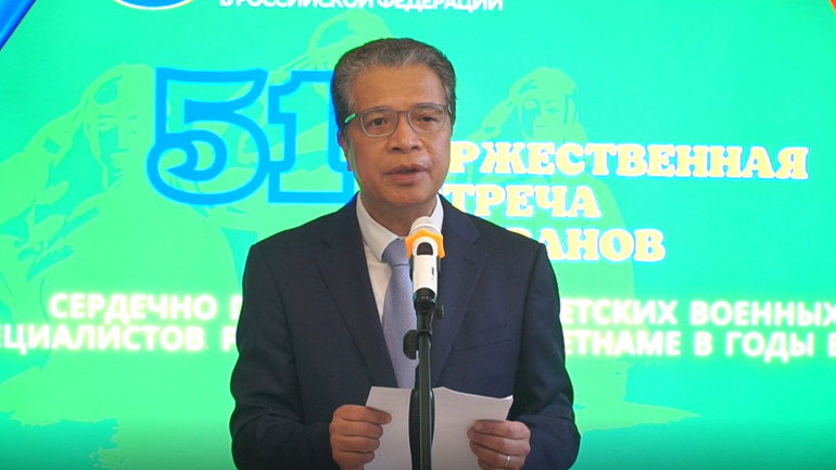 Đại sứ Việt Nam tại Liên bang Nga Đặng Minh Khôi. (Ảnh: Xuân Hưng)