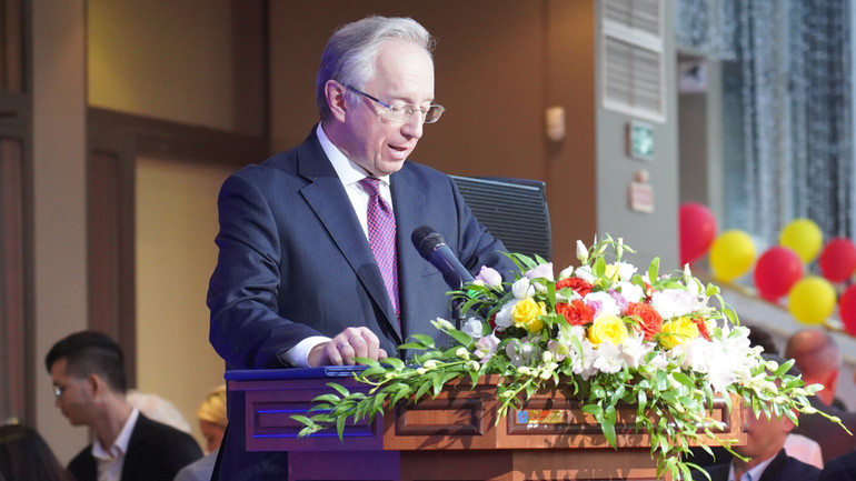 Thứ trưởng Ngoại giao Nga Mikhail Galuzin. (Ảnh: XUÂN HƯNG)