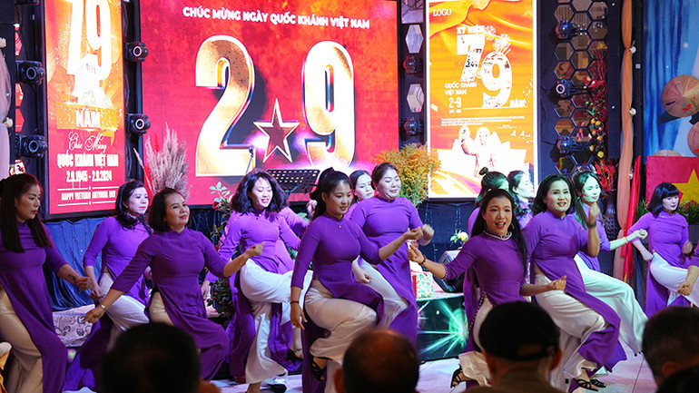 Tiết mục múa hết sức sôi động trong Hội thi.