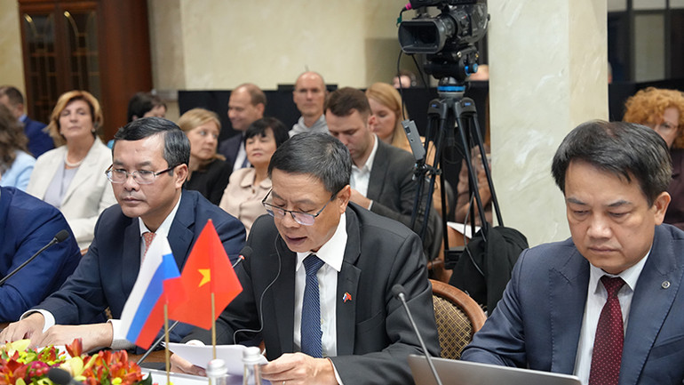 Thứ trưởng Khoa học và Công nghệ Lê Xuân Định phát biểu. (Ảnh: XUÂN HƯNG)