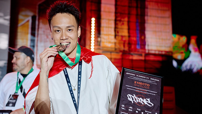 Trần Trung Kiên đạt giải Nhì ở thể loại DJ-Starching.