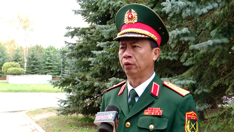 Thiếu tướng Nguyễn Văn Thanh, Phó Hiệu trưởng Trường Sĩ quan Lục quân 1, Trưởng đoàn công tác cho biết, sức khỏe, tinh thần về tinh thần của cán bộ, chiến sĩ rất tốt.