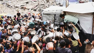 Nạn đói đang bao trùm người dân Dải Gaza. Ảnh: CNN