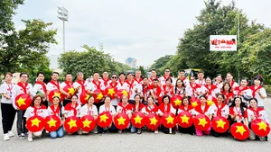 Khối kiều bào tại sự kiện kỷ niệm A80.