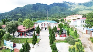 Trụ sở chính quyền xã Tả Lèng (Lai Châu) đặt tại bản Giang Ma.