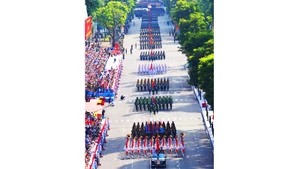 Một tác phẩm tại triển lãm.