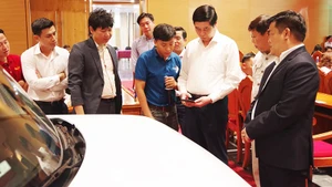 Ứng dụng thuê xe GF-EVTRIP có thể nhận, trả xe tại hàng trăm điểm giao nhận tự động.