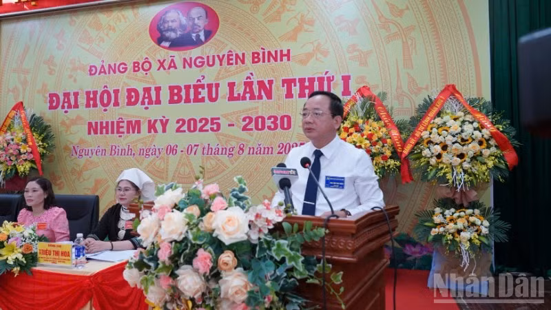 Đại tướng Trịnh Văn Quyết phát biểu chỉ đạo Đại hội.