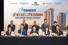 Đại diện các doanh nghiệp ký kết hợp tác.