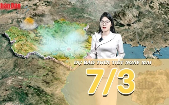 [Video] Dự báo thời tiết đêm nay và ngày mai 7/3/2026: Cả nước chuyển tạnh ráo, vùng biển phía Bắc có gió giật mạnh