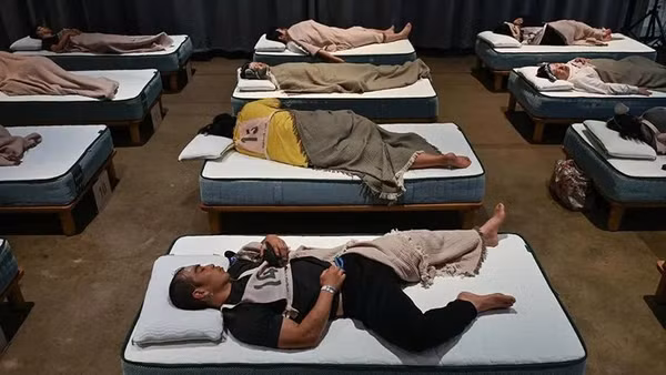 Độc đáo cuộc thi ngủ