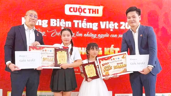 Lễ trao giải cuộc thi Hùng biện tiếng Việt năm 2026.