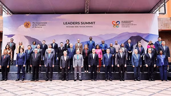 Các nhà lãnh đạo thế giới trước giờ khai mạc Hội nghị COP17. Ảnh: CNBC