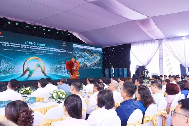 Công ty cổ phần Đầu tư Le Mont khởi công hai cụm công nghiệp Hà Châu 1 và Hà Châu 2 ở xã Điềm Thụy.