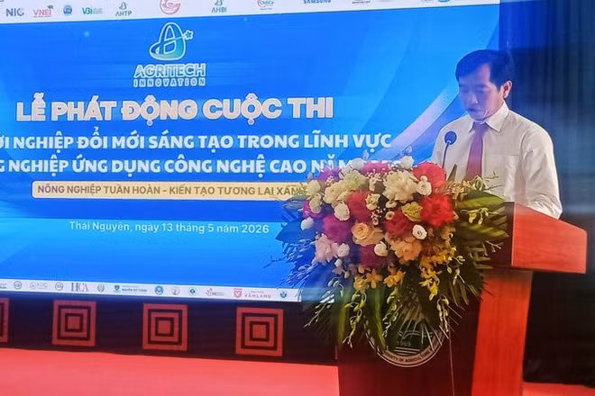 Phó trưởng Ban Quản lý Khu Nông nghiệp Công nghệ cao Thành phố Hồ Chí Minh Nguyễn Thanh Hiền phát động cuộc thi