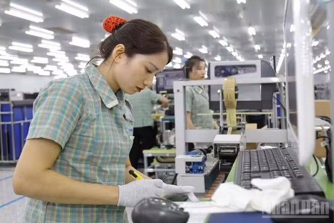 Dự án sản xuất thiết bị điện tử đáp ứng các tiêu chí, điều kiện được tỉnh Thái Nguyên hỗ trợ tối đa 5 tỷ đồng cho chi phí thiết kế, vật tư tiêu hao để sản xuất sản phẩm mẫu gửi đối tác thẩm định. (Ảnh THẾ BÌNH)