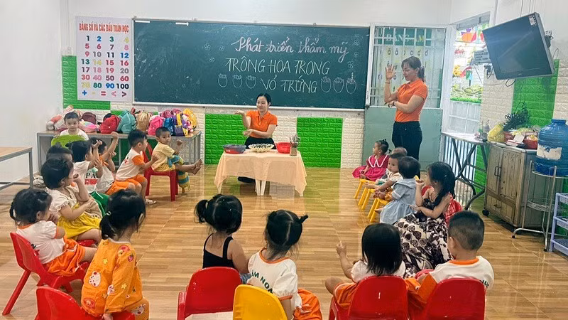 Một cơ sở giáo dục mầm non trong khu công nghiệp tại Cần Thơ.