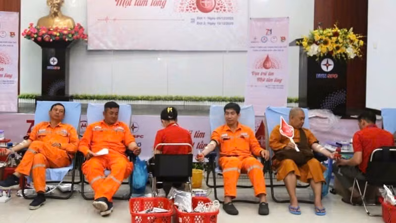 Các tình nguyện viên tham gia chương trình.
