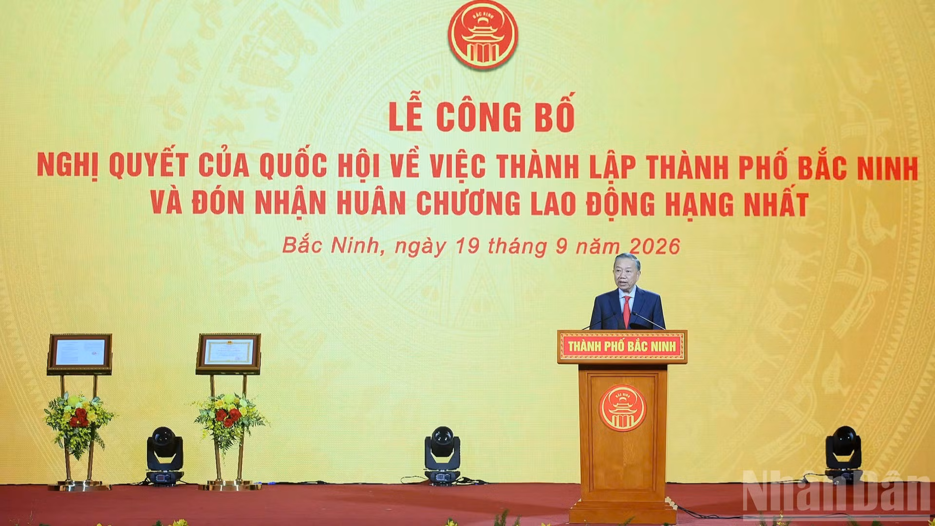 Tổng Bí thư, Chủ tịch nước Tô Lâm phát biểu tại buổi lễ. (Ảnh: ĐĂNG KHOA)