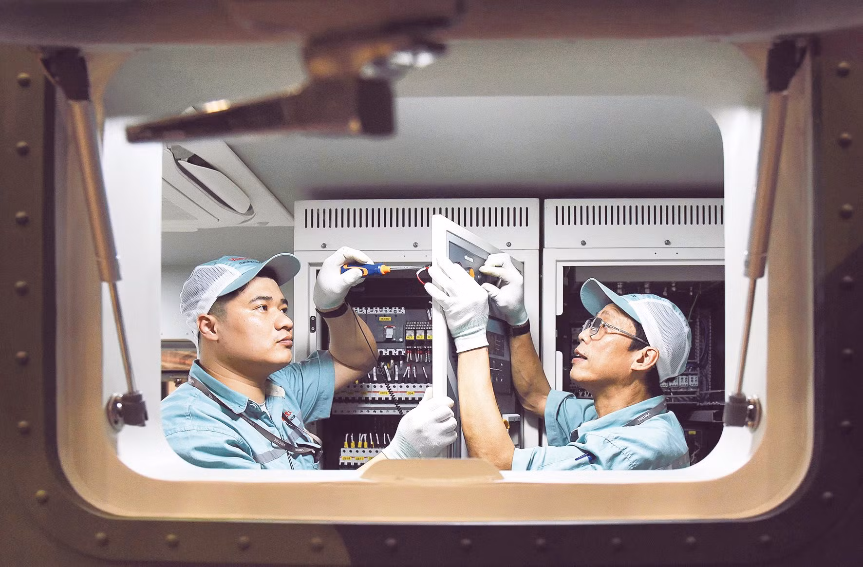 Hoàn thiện sản phẩm tại Tập đoàn Viettel.(Ảnh TRẦN HẢI)