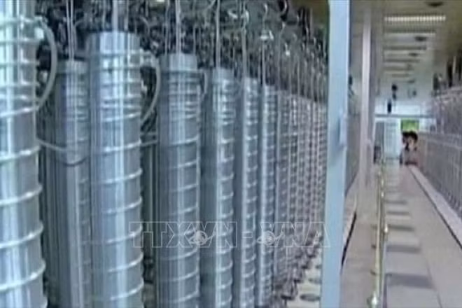 Bên trong cơ sở hạt nhân Natanz của Iran. (Ảnh minh họa: IRNA/TTXVN)