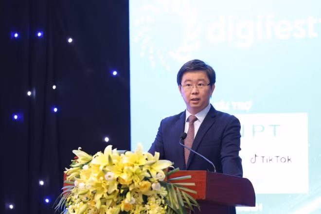 Thứ trưởng Khoa học và Công nghệ Bùi Hoàng Phương phát biểu tại sự kiện. (Ảnh: TL)