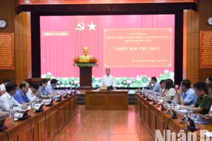 Đà Nẵng khai mạc phiên họp thứ nhất Ban Chỉ đạo phòng, chống tham nhũng, lãng phí, tiêu cực thành phố Đà Nẵng. (Ảnh: ANH ĐÀO)