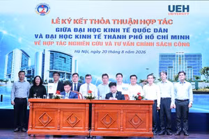Đại học Kinh tế Quốc dân và Đại học Kinh tế Thành phố Hồ Chí Minh thực hiện Lễ ký kết Thỏa thuận về hợp tác nghiên cứu và tư vấn chính sách công.
