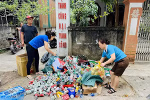 Nhiều mô hình biến phế liệu thành tài nguyên có ích đang được triển khai trên địa bàn tỉnh Nghệ An. Ảnh: CSCC