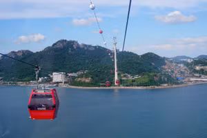 Vẻ đẹp ngoạn mục nhìn từ cáp treo Mokpo.