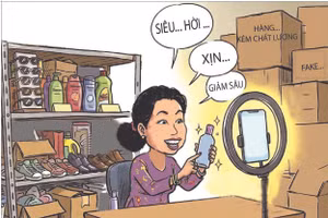 Góc biếm họa: Mua hàng online - cẩn thận giả, thật