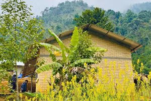 Gạch đất không nung, lời giải xanh cho bài toán nhà ở vùng cao.