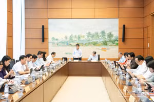 Đại biểu Quốc hội thảo luận tổ tại Kỳ họp thứ 2, Quốc hội khóa XVI. (Ảnh: DUY LINH)