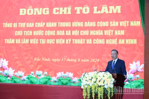 Tổng Bí thư, Chủ tịch nước Tô Lâm phát biểu tại cuộc làm việc. (Ảnh: ĐĂNG KHOA)