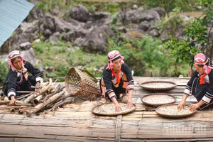 Phụ nữ Hà Nhì ở bản Pa Pảng vẫn đối mặt rào cản bình đẳng giới. (Ảnh: VŨ LINH)