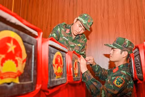 Quy tập hài cốt liệt sĩ được tìm thấy tại Công viên Lê Thị Riêng (Thành phố Hồ Chí Minh).