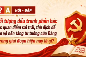 [Hỏi-đáp] Đối tượng đấu tranh phản bác các quan điểm sai trái, thù địch để bảo vệ nền tảng tư tưởng của Đảng trong giai đoạn hiện nay là gì?