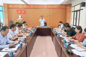 Giám đốc Sở Văn hóa Thể thao và Du lịch Quảng Trị Lê Minh Tuấn phát biểu kết luận Hội nghị triển khai kế hoạch Chương trình đi bộ “Cùng Việt Nam tiến bước” năm 2026. (Ảnh: HƯƠNG GIANG)