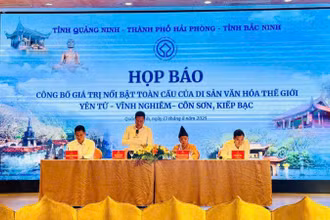 Họp báo công bố giá trị nổi bật toàn cầu của Di sản văn hóa thế giới Yên Tử-Vĩnh Nghiêm-Côn Sơn, Kiếp Bạc.