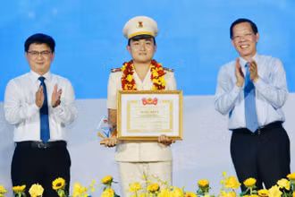 Trung úy Lê Tuấn Thành là đoàn viên trẻ tiêu biểu trong lực lượng công an Gia Lai.