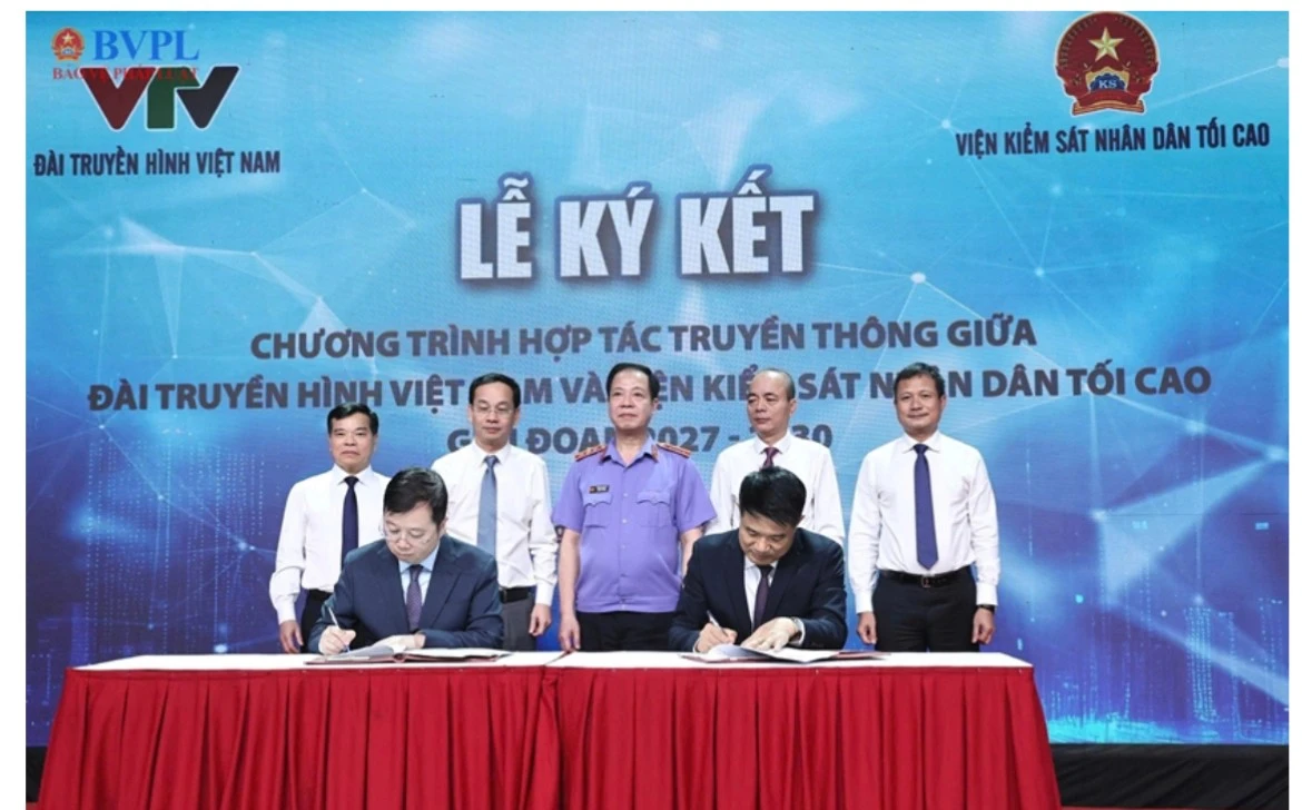 Ký kết hợp tác truyền thông VKSND tối cao và VTV giai đoạn 2027-2030
