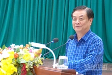 Đồng chí Lê Minh Hoan, Phó Chủ tịch Quốc hội phát biểu tại hội nghị.