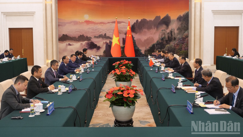 Quang cảnh buổi hội đàm.