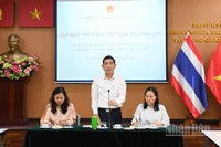 Đại sứ Việt Nam tại Thái Lan Phạm Việt Hùng nêu bật vai trò quan trọng của đội ngũ trí thức kiều bào. (Ảnh: XUÂN SƠN)