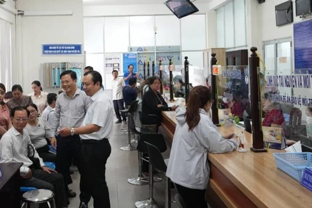 Vận hành thử nghiệm mô hình chính quyền 2 cấp tại phường An Hội (thành phố Bến Tre, tỉnh Bến Tre). (Ảnh: HOÀNG TRUNG)